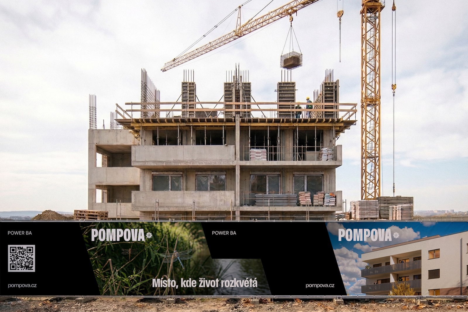 Pompova — staveniště